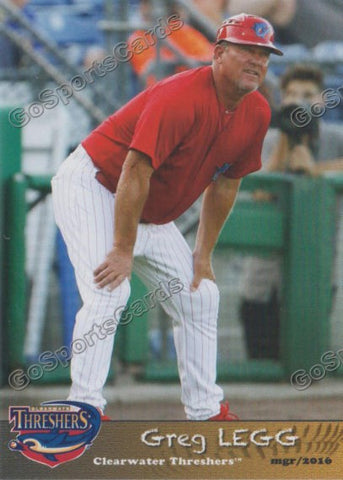 2016 Clearwater Threshers Greg Legg