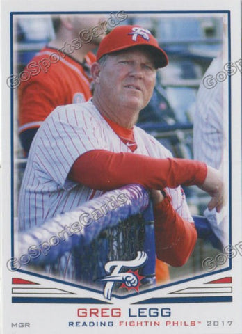 2017 Reading Fightin Phils Greg Legg
