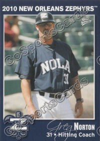 2010 New Orleans Zephyrs Greg Norton