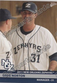 2011 New Orleans Zephyrs Greg Norton