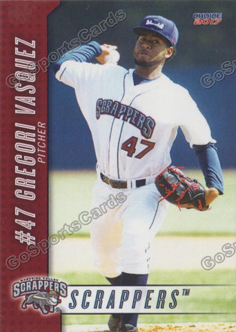 2017 Mahoning Valley Scrappers Gregori Vasquez