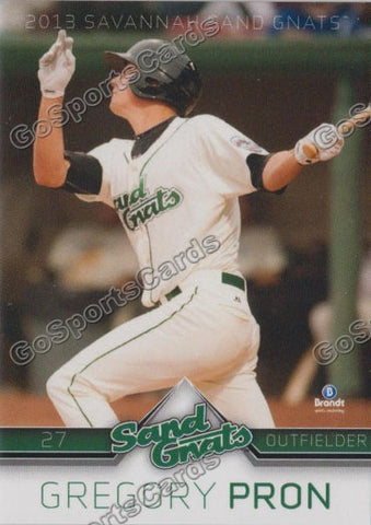 2013 Savannah Sand Gnats Greg Gregory Pron