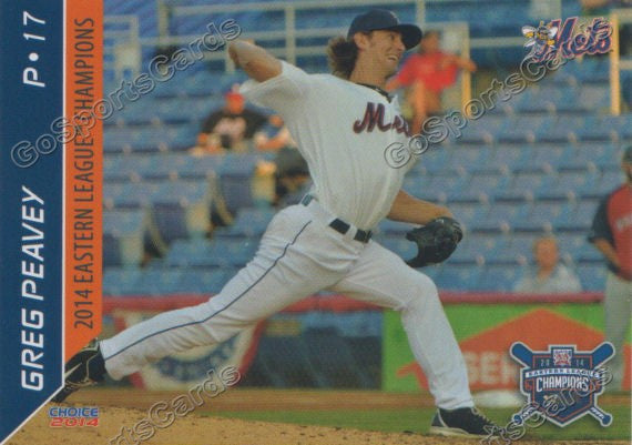 2014 Binghamton Mets Champions Greg Peavey