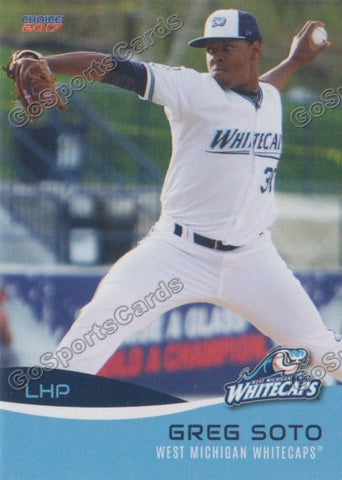 2017 West Michigan Whitecaps Gregory Greg Soto