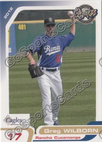 2012 Rancho Cucamonga Quakes Greg Wilborn