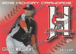 2012 Hickory Crawdads Greg Williams