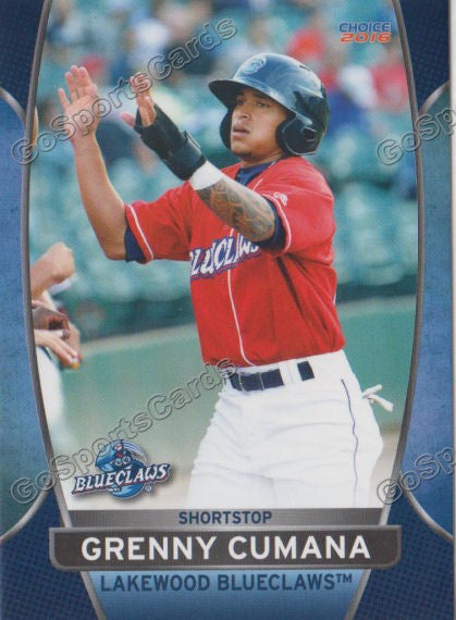 2016 Lakewood BlueClaws Grenny Cumana