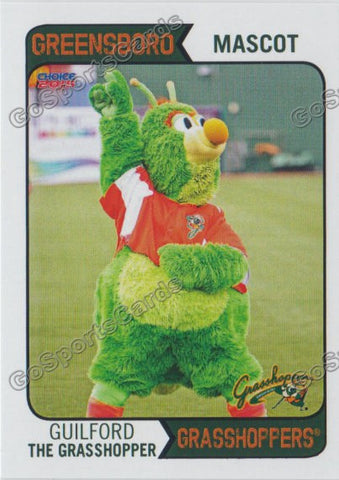 2015 Greensboro Grasshoppers Guilford The Grasshopper Mascot
