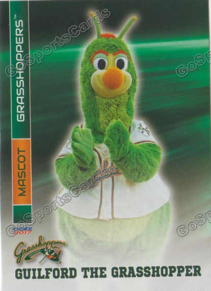 2017 Greensboro Grasshoppers Guilford The Grasshopper Mascot
