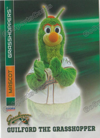 2017 Greensboro Grasshoppers Guilford The Grasshopper Mascot