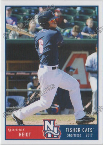 2017 New Hampshire Fisher Cats Gunnar Heidt