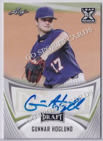 2021 Leaf Draft BA-GH1 Gunnar Hoglund XRC Autograph