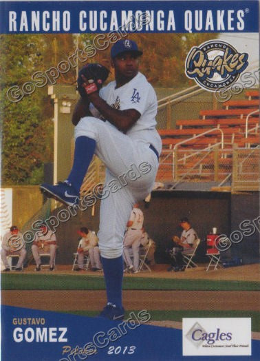 2013 Rancho Cucamonga Quakes Gustavo Gomez