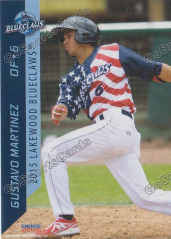 2015 Lakewood BlueClaws Gustavo Enrique Martinez