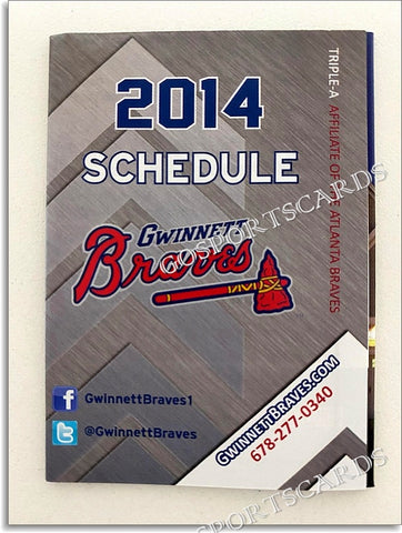 2014 Gwinnett Braves Pocket Schedule