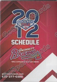 2012 Gwinnett Braves Pocket Schedule