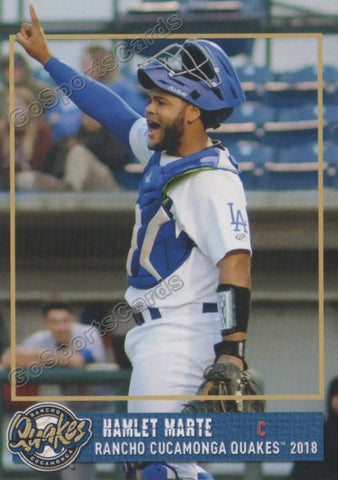 2018 Rancho Cucamonga Quakes Hamlet Marte
