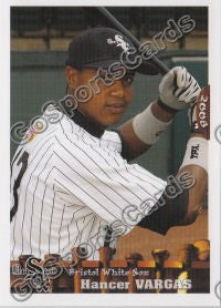 2008 Bristol White Sox Hancer Vargas
