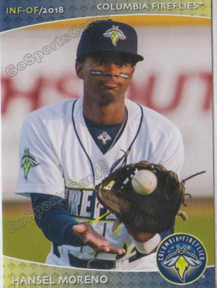 2018 Columbia Fireflies Hansel Moreno