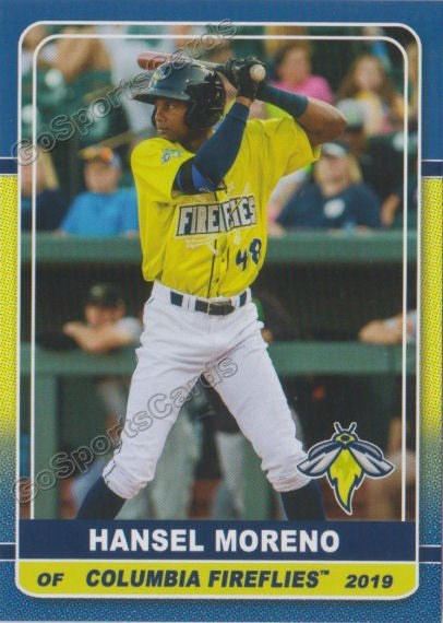 2019 Columbia Fireflies Hansel Moreno