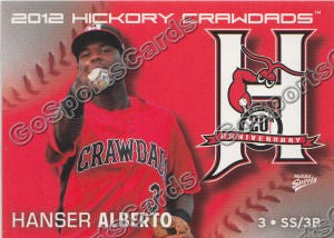2012 Hickory Crawdads Hanser Alberto