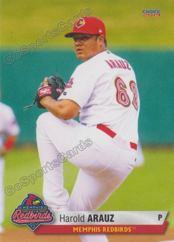 2019 Memphis Redbirds Harold Arauz