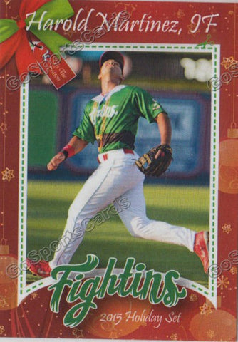 2015 Reading Fightins Phillies Holiday Xmas Harold Martinez