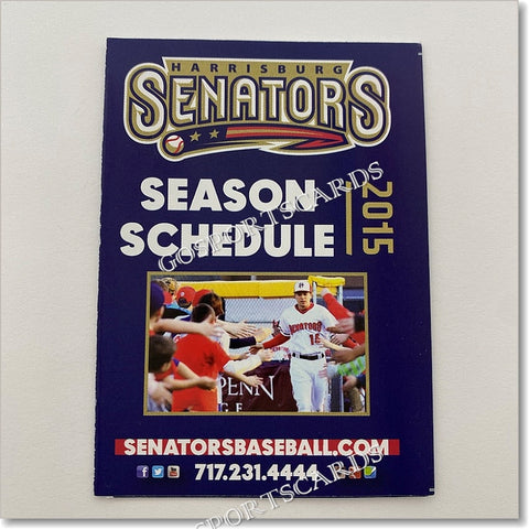 2015 Harrisburg Senators Pocket Schedule