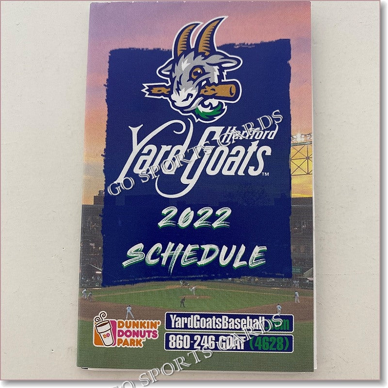 2022 Hartford Yard Goats Pocket Schedule Go Sports Cards 2022 Hartford Yard Goats Pocket Schedule Go Sports Cards