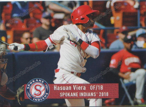 2018 Spokane Indians Hasuan Viera