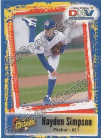 2011 Peoria Chiefs DAV Hayden Simpson