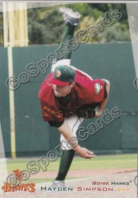 2012 Boise Hawks Hayden Simpson