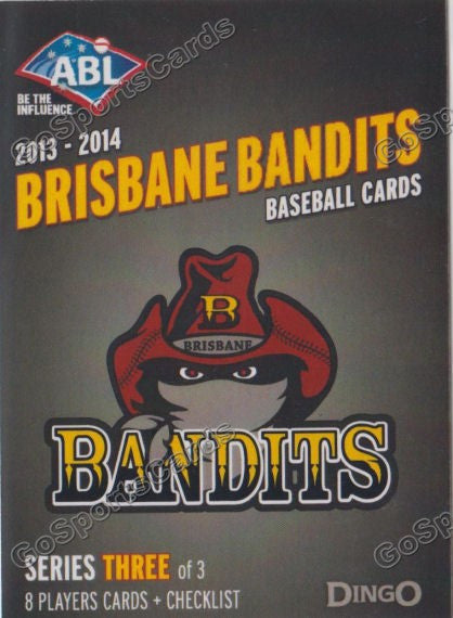 2013-2014 Brisbane Bandits ABL Header 3 Checklist