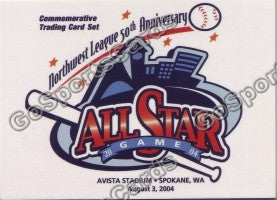 2004 Northwest League All Star 50th Header Card