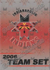 2006 Indianapolis Indians Checklist Header Card