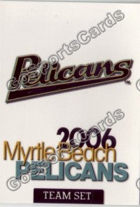 2006 Myrtle Beach Pelicans Header Card