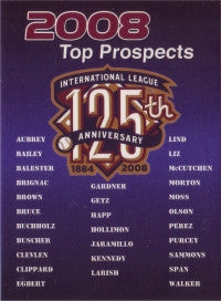 2008 International League Top Prospects header card