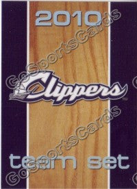 2010 Columbus Clippers Checklist Card
