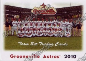2010 Greeneville Astros Header Card