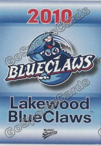 2010 Lakewood BlueClaws Header Card