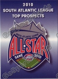2010 South Atlantic League Top Prospects header card