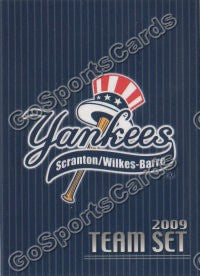 2010 Scranton Wilkes Barre Yankees Header Card