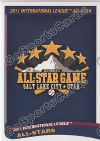 2011 International League All Star Header Card