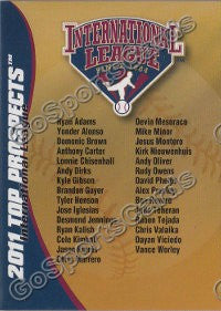 2011 International League Top Prospects Header Card