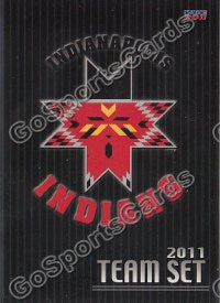 2011 Indianapolis Indians Header Checklist Card