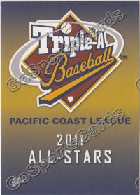 2011 Pacific Coast League All Star PCL Header Card