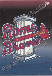 2011 Rome Braves Checklist Header Card