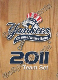 2011 Scranton Wilkes Barre Yankees Header Checklist