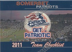 2011 Somerset Patriots Header Checklist