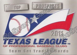 2011 Texas League Top Prospects Header Checklist